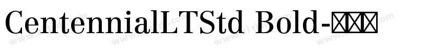 CentennialLTStd Bold字体转换